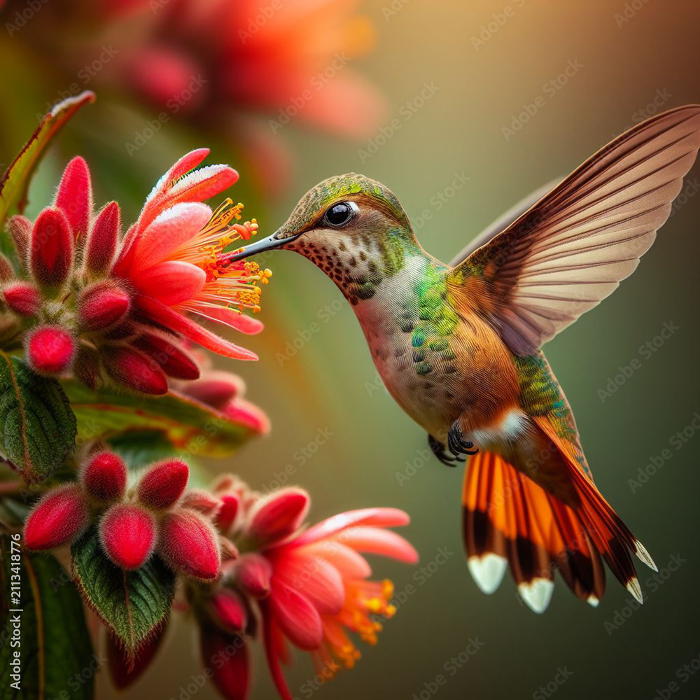Fototapeta premium hummingbird in flight