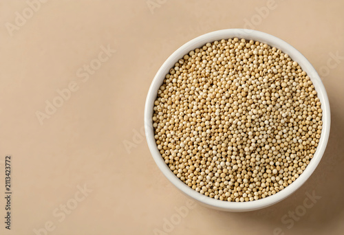Top view of amaranth grains...