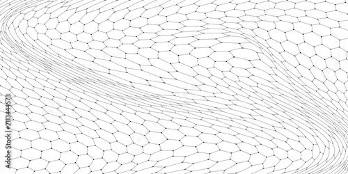 Foto Wire net background vector illustration, black wire mesh isolated, barrier net m