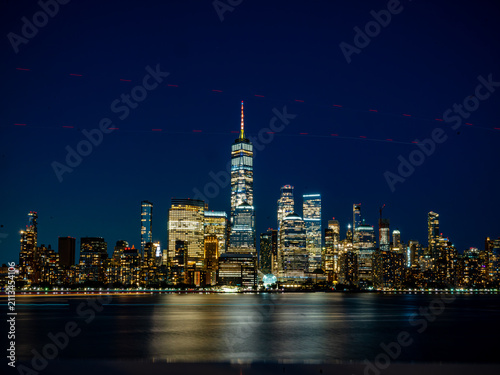 Photography new york city skyline at night