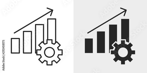 Productivity App Icon represents task management, workflow organization, and digital productivity with an editable outline vector illustration.