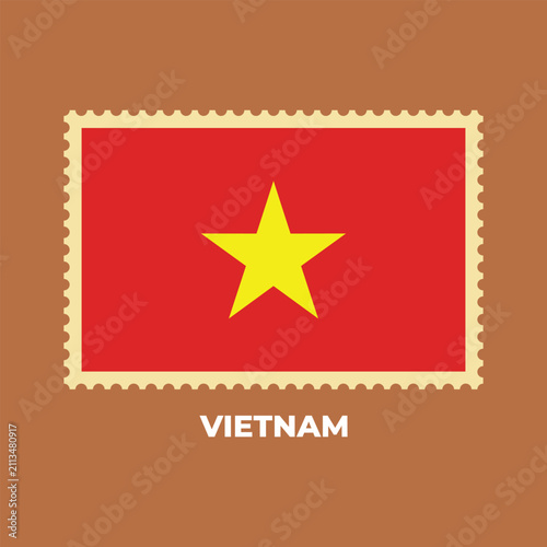 National Flag of Vietnam Illustration Design