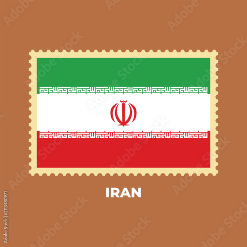National Flag of Iran Illustration Design