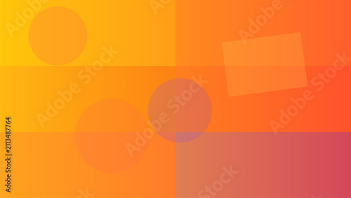 Abstract Gradient Background with Geometric Shapes and Soft Circles