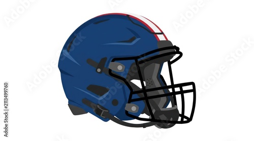 Fotografía American football helmet on white background