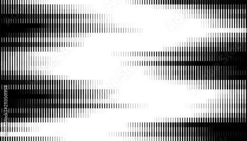 Black and white editable smooth transition of glitch pattern for sporty background and design element. Easily resized and recoloured at your discretion without losing quality. Vector Format. EPS10