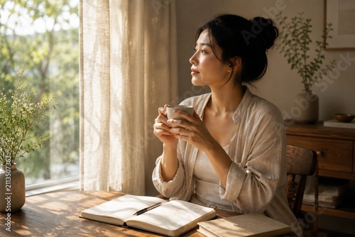 Afternoon reflection with tea