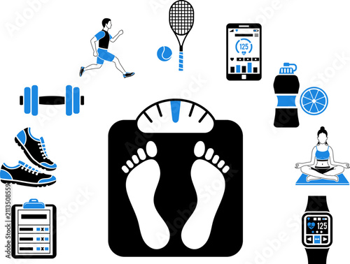 Fitness and Gym Concept