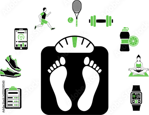 Fitness and Gym Concept