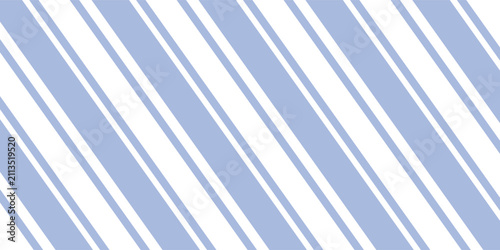 Fotografie Courage Ticking Stripe, a seamless vector pattern with traditional ticking stripe in periwinkle blue on a white background