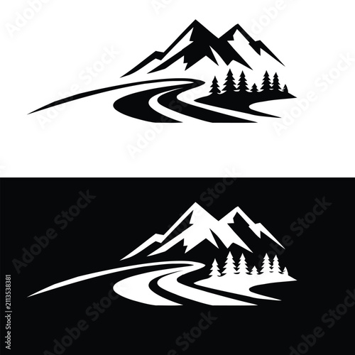 Vector illustration of pyramids