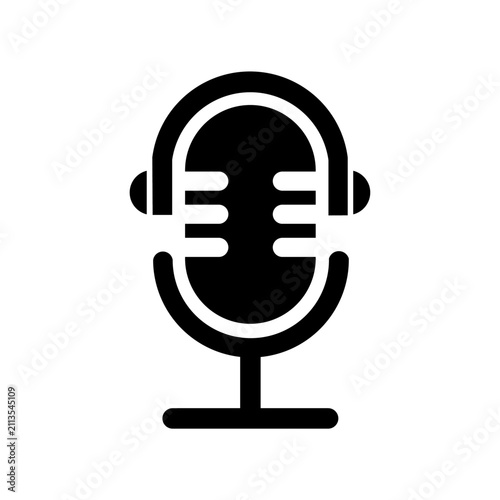 Isolated Microphone Clipart Graphic for Podcast