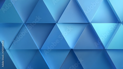 Monochrome blue triangle pattern with smooth tessellated design with creating visually striking pattern various shades background geometric with wallpaper
