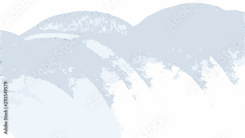 фотографія Pale blue watercolor waves with a textured appearance against a white background