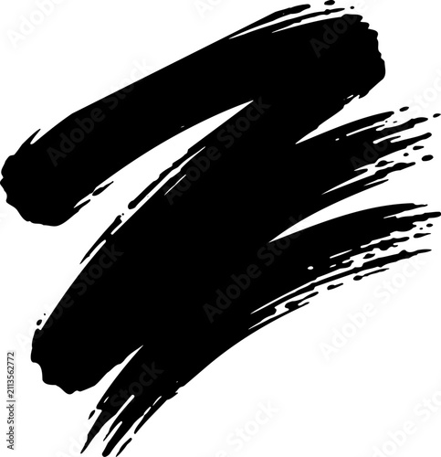Thick dry brush streak
