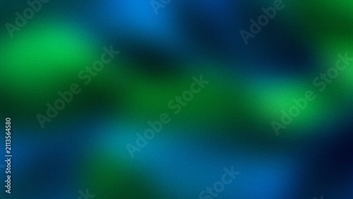 Abstract digital art featuring a smooth gradient noise grain background texture with vibrant blue and green color light blending effects