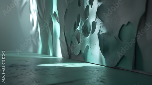 Abstract Organic Texture with Light and Shadow Play