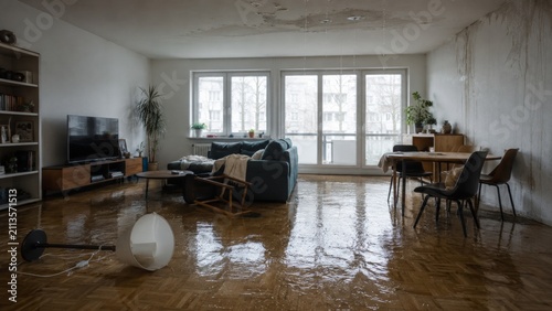 Water Damage in Home Caused by Leaks, Flooding and Moisture