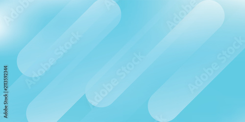 Abstract Light Blue Gradient Background with Diagonal Rounded Stripe Shapes