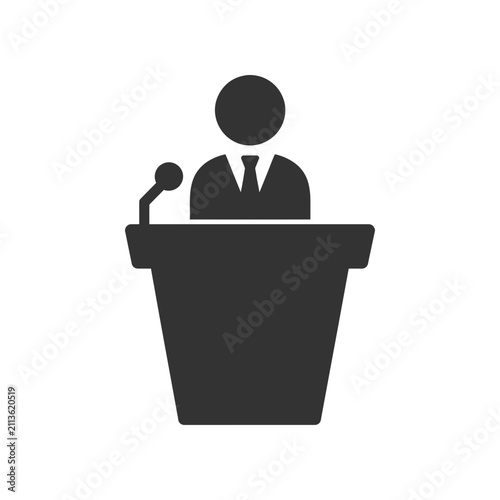 Quadro su tela Public Speaking Icon