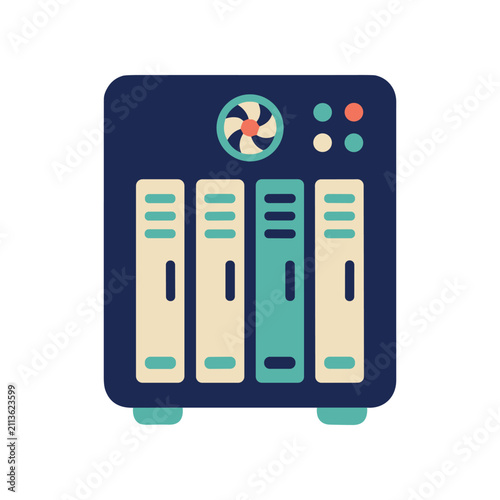 Network Attached Storage Device Icon