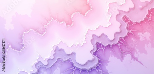 Delicate Pink And Lavender Fractal Wave Pattern, Pink, Lavender, White, Perfect for Wedding Invitation Design, Beauty Cosmetics Branding And Feminine Fashion Prints