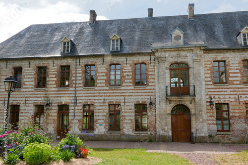 Mairie de Lucheux, ancien couvent - Somme - France.