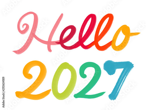 Hello 2026_01 手書きの筆文字