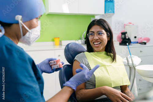 Dentist Explaining Treatment to Patient