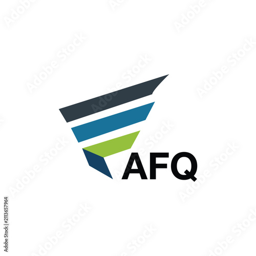 AFQ letter logo design on white background. Creative  modern AFQ letter logo design. Vector design.