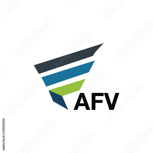 AFV letter logo design on white background. Creative  modern AFV letter logo design. Vector design.