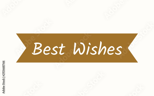 Minimalist Best Wishes Transparent PNG Vector Banner for Celebrations and Social Media