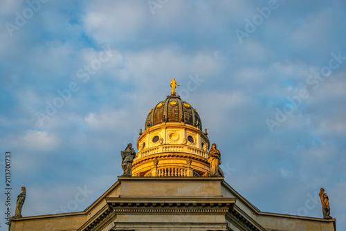 Obraz na płótnie Berlin, the capital of Germany, the city center, the square and streets surrounded by tenement houses and shopping centers