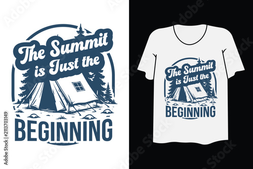 Adventure Lifestyle Hiking Camping T-Shirt Design