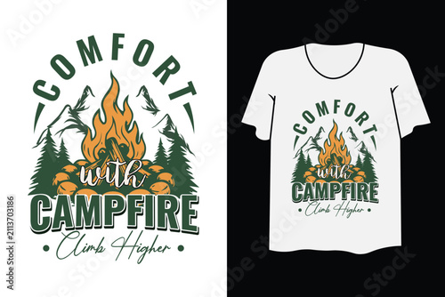 Adventure Lifestyle Hiking Camping T-Shirt Design