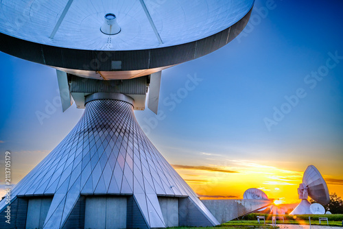 Фотография Radio telescope of a satellite earth station
