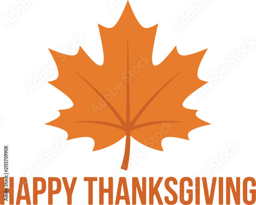 Maple leaf vector icon  