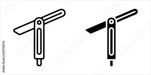 Cuadro en lienzo pocket knife icon set