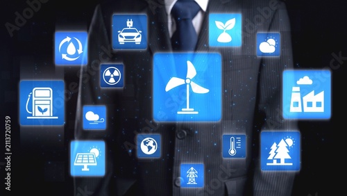 Fotografía Clean energy supports sustainability, and clean energy sources reduce pollution