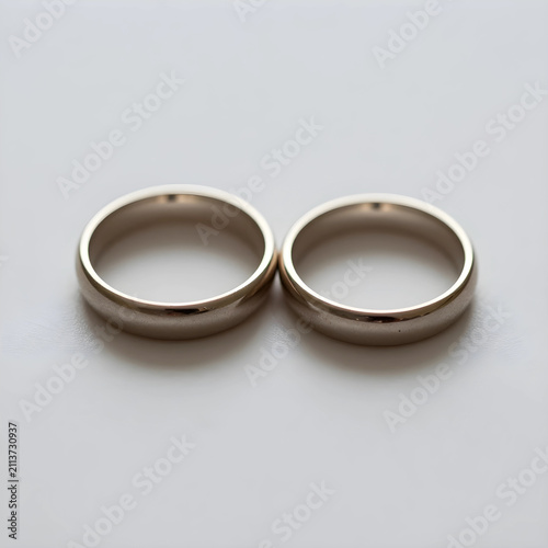 Two wedding rings symbolizi...
