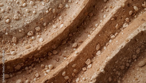 Texture of Clay With Small Stones in a Close-Up View During Mid-Afternoon Light