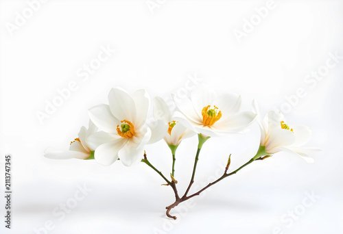 Five fresh magnolia flowers...