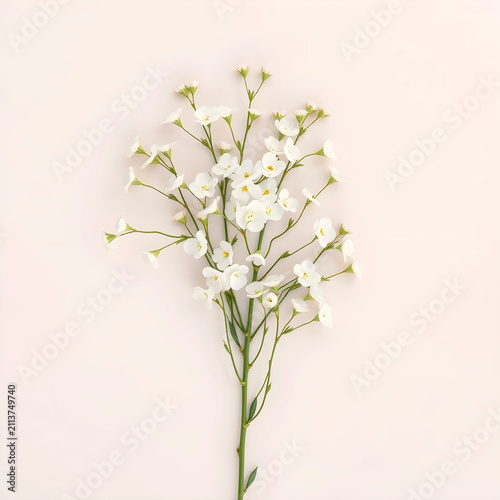 Gypsophila flowers on paste...