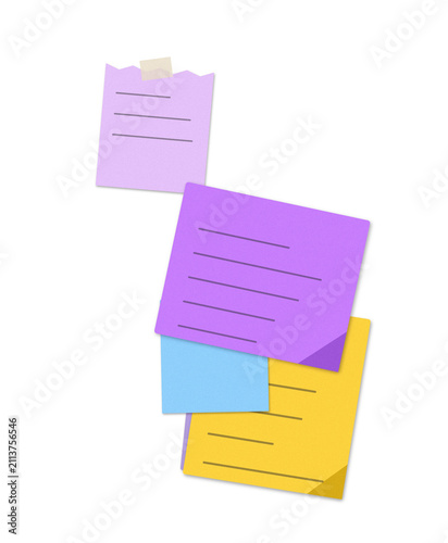 Colorful sticky notes with numbers and letters arranged creatively