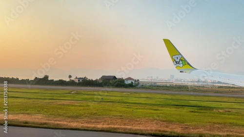 Airplane Wing Views During Flight and Airport Operations