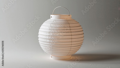 White Paper Lantern With Simple Design and Light Structure