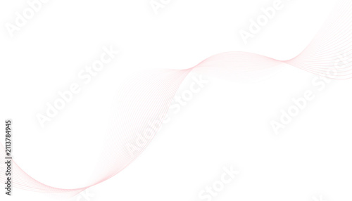 wave background, abstract flowing lines on white, elegant soft curved vector illustration for corporate branding and web design