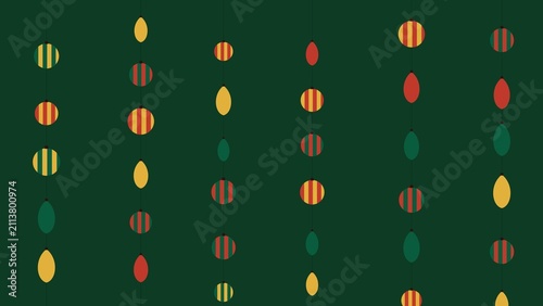 Classic Christmas Pattern Background with Traditional Festive Ornaments and Knit Texture