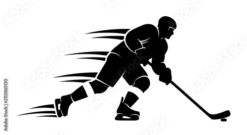 Photography Fast Ice Hockey Player Silhouette Icon