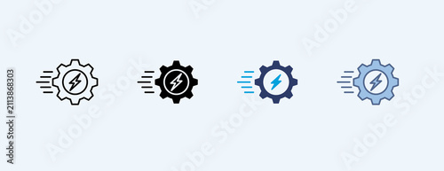 Productivity Multiple Icon Illustration Vector
